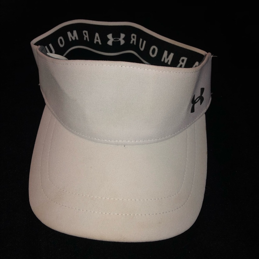 White Under Armor Tennis Hat
